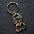 Bottle opener keychain with a circuit board on Sale