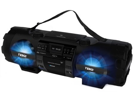 NAXA Electronics MP3 CD Bass Reflex Boombox and PA System with Bluetooth Online now