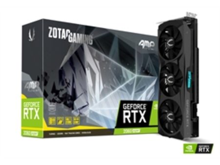 ZOTAC Video Card ZT-T20610B-10P GeForce RTX 2060 SUPER AMP Extreme (Triple Fan) 8GB Retail Supply