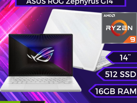 ASUS ROG Zephyrus G14 – 14″ 165Hz – Ryzen 9 7940HS – RTX 4060 – 16 GB DDR5 RAM – 512 GB PCIe SSD – Windows 11 Home – TECLADO USA FACTURA IVA INCLUIDO on Sale