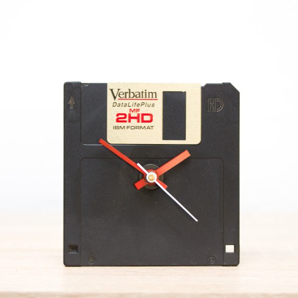 Unique Desk clock - recycled floppy disk clock Online Hot Sale