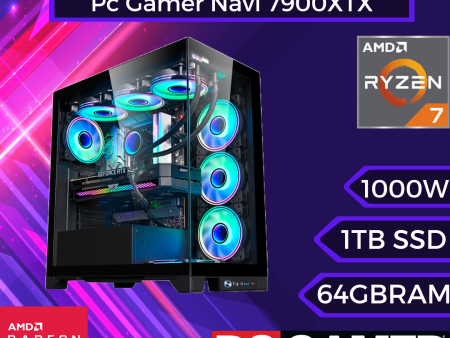 Pc Gamer Navi 7900XTX: Ryzen 7 7800X3D, 64GB Ram, SSD m.2 1TB Gen4, RX 7900XTX 24GB Discount