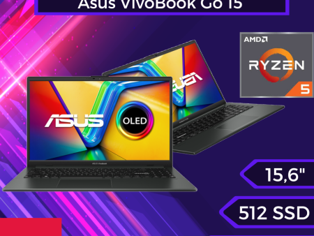 Asus VivoBook Go 15 OLED E1504FA-NJ695W, Ryzen 5 7520U, Ram 8GB, SSD 512GB, W11 Online Sale