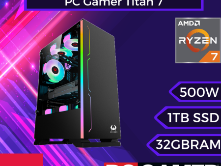 PC Gamer Titan 7: Ryzen 7 8700G, SSD M.2 de 1TB, Radeon 780M, 32GB RAM DDR5 Discount