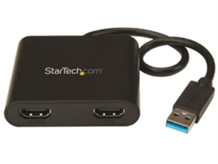 StarTech Accessory USB32HD2 2 Ports USB to Dual HDMI Adapter 4K Retail Hot on Sale