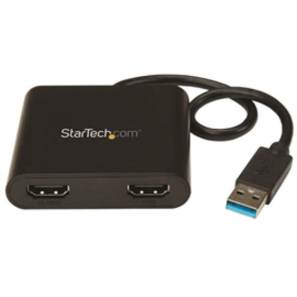 StarTech Accessory USB32HD2 2 Ports USB to Dual HDMI Adapter 4K Retail Hot on Sale