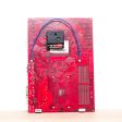 Wall Clock made of red computer motherboard For Cheap