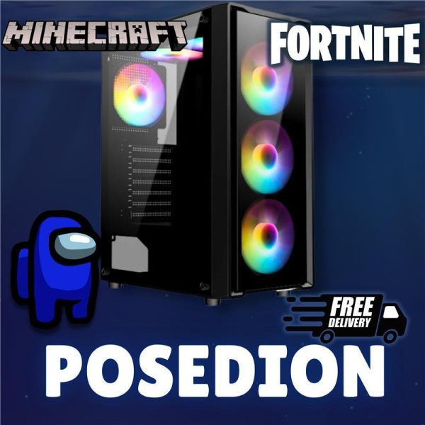 Poseidon GigaGaming PC Intel i7 6th Gen   16GB   500GB SSD   Win10   GT-710 2GB Hot on Sale