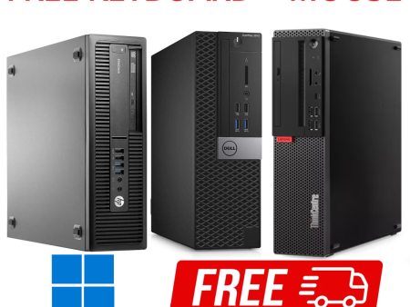 Cheap FAST Desktop PC Intel Core i5-6th Gen 8GB RAM 256GB SSD Windows 11 Fashion