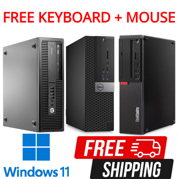 Cheap FAST Desktop PC Intel Core i5-6th Gen 8GB RAM 256GB SSD Windows 11 Fashion