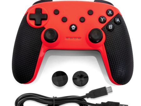 Gamefitz Wireless Controller for the Nintendo Switch in Red For Sale