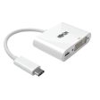 Tripp-Lite Accessory U444-06N-D-C USB-C to DVI Adapter with PD Charging White Retail For Sale