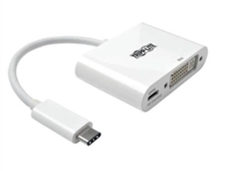 Tripp-Lite Accessory U444-06N-D-C USB-C to DVI Adapter with PD Charging White Retail For Sale