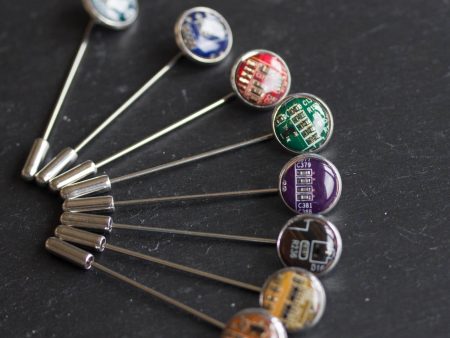 Circuit board lapel pin For Cheap