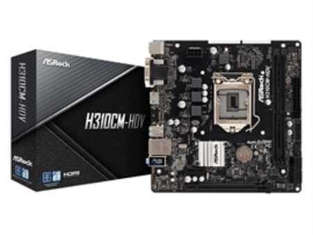 ASRock Motherboard H310CM-HDV S1151 Intel H310 Max.64GB DDR4 PCIE DVI-D D-Sub HDMI mATX Retail Online Sale