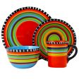 Gibson Elite Pueblo Springs 16 Piece Durastone Dinnerware Set Online