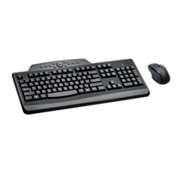 Kensington Keyboard K72408USA ProFit Keyboard Mouse Wireless Media Desktop Set Retail Discount