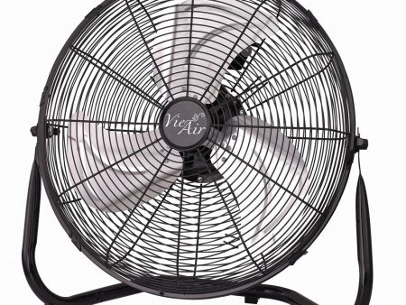 Vie Air 14 Inch Industrial High Velocity Heavy Duty Metal Floor Fan with 3 Speed Settings Discount