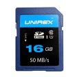 Unirex SDHC Card 16GB Class 10 (UHS-1) Memory Card Hot on Sale