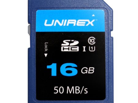 Unirex SDHC Card 16GB Class 10 (UHS-1) Memory Card Hot on Sale