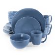 Gibson Rowland 16 Piece Stoneware Round Dinnerware Set in Blue Fashion