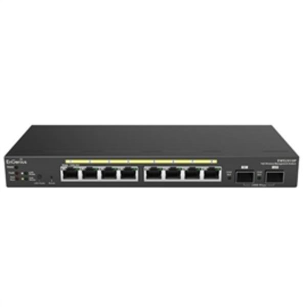 EnGenius Network EWS2910P 8Port PoE Layer 2 Switch with 2 Dual-Speed SFP ports Retail Fashion