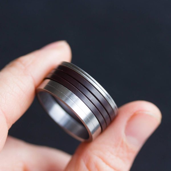 Unique Ring made of recycled HDD motor parts - unisex, men s ring Sale