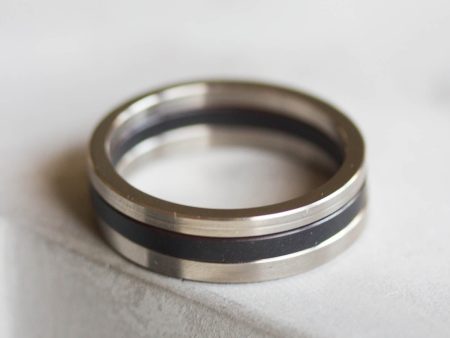 Unique Ring made of recycled HDD motor parts - unisex, men s ring Sale