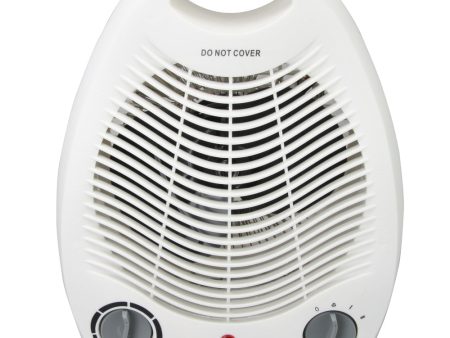 Vie Air 1500W Portable 2 Settings White Office Fan Heater with Adjustable Thermostat Discount