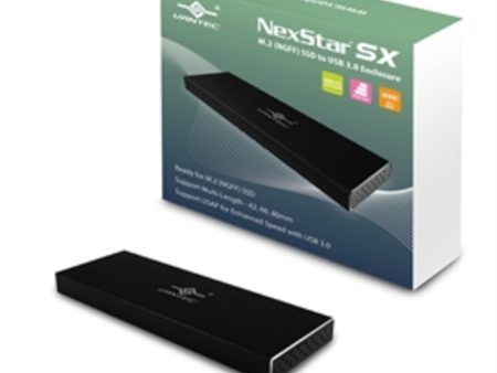 Vantec Hard Drive Accessory NST-M2STS3-BK NexStar SX M.2 SSD to USB 3.0 Enclosure Black Retail Sale