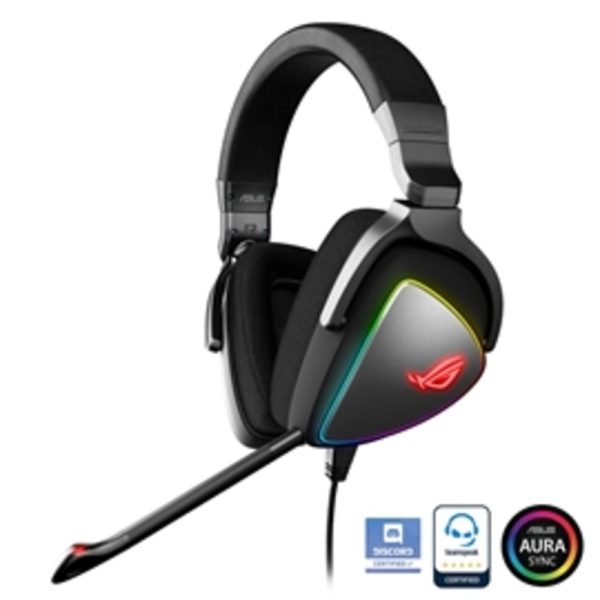 ASUS Headphone ROG DELTA RGB lighting Hi-Res ESS Quad-DAC USB-C Retail Discount