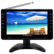 Trexonic Ultra Lightweight Rechargeable Widescreen 9  Portable LCD TV with SD, USB, Headphone Jack, Dual AV Inputs and Detachable Antenna For Cheap