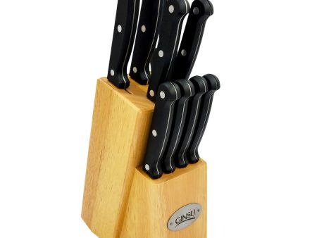 Ginsu Essential Series 10 Piece Cutlery Set - Black For Cheap