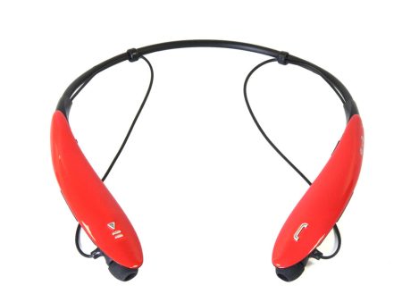 Bluetooth Wireless Headphones and Mic-red For Cheap