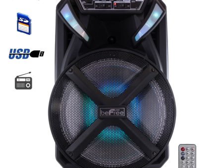 beFree Sound 12 Inch BT Portable Rechargeable Party Speaker For Cheap