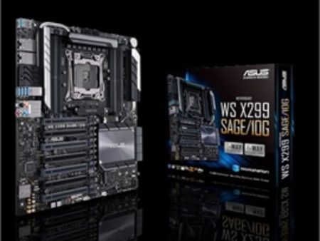 Asus Motherboard WS X299 SAGE 10G 8DIMM 128GB DDR4 Intel LGA 2066 CEB motherboard with quad-GPU support DDR4 4200MHz Dual Intel(R) 10G LANs and cedil; M.2 and cedil; U.2 and cedil; USB 3.1 Gen 2 connectors and cedil; and ASUS Control Center Retail Discount