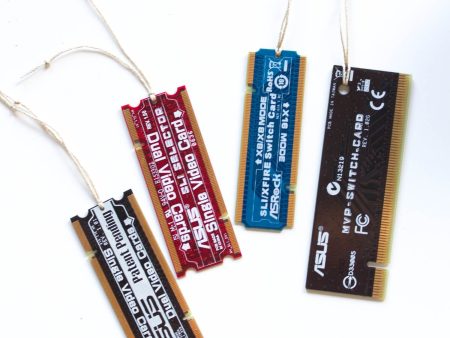 Circuit board bookmark, Recycled computer bookmark, gift for techie nerd Online