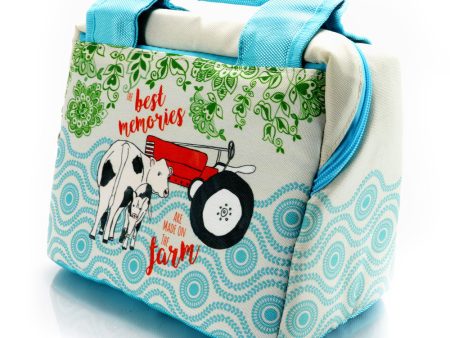 Urban Market Life on the Farm 10.25 Inch Lunch Bag in Farm Decorative Design For Discount