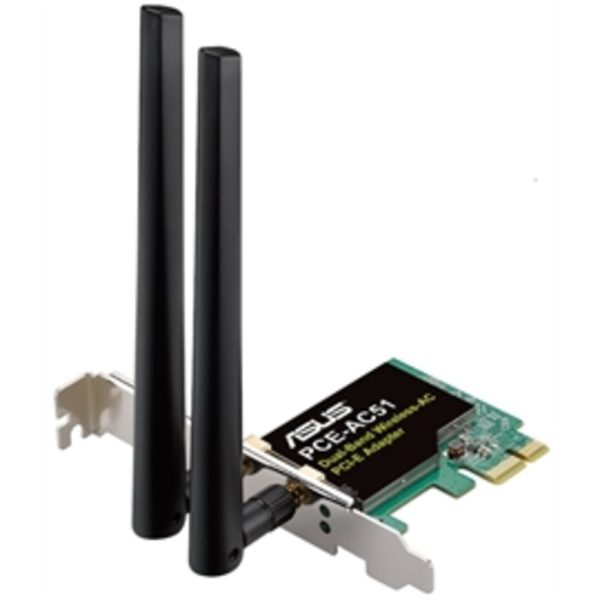 Asus Network PCE-AC51 AC750 (300+433) Wireless Dual Band PCI-E Adapter Retail Online now