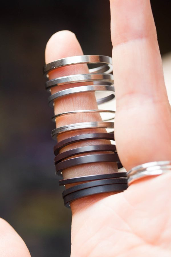 Unique Ring made of recycled HDD motor parts - unisex, men s ring Sale