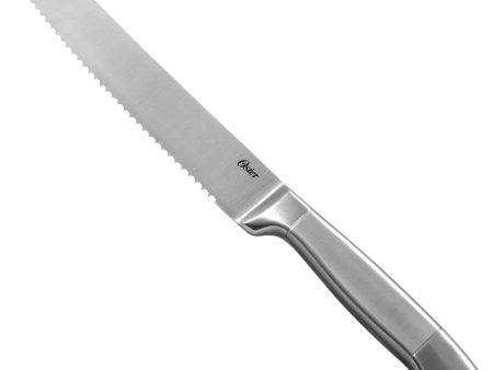 Oster Cuisine Colbert 8 Inch Stainless Steel Bread Knife with Brushed Matte Handle Cheap