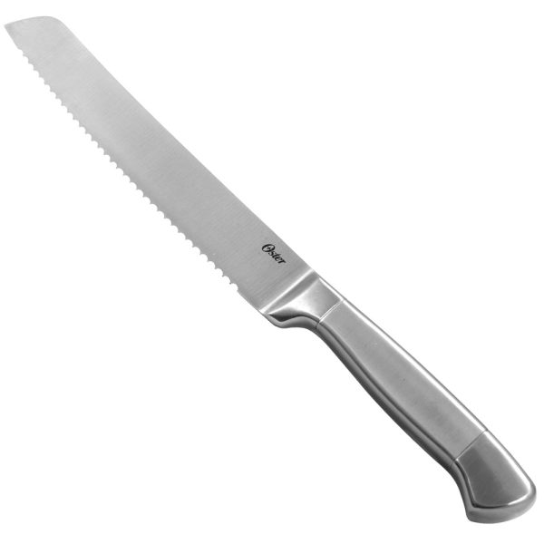 Oster Cuisine Colbert 8 Inch Stainless Steel Bread Knife with Brushed Matte Handle Cheap