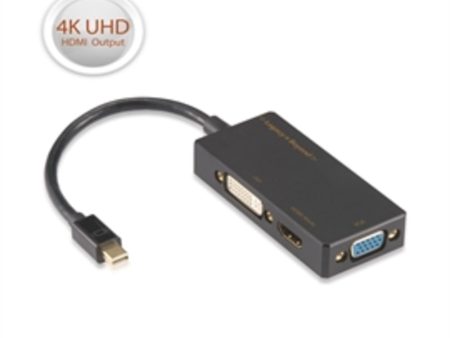 SIIG Accessory LB-CD0014-S1 Mini DisplayPort to 4K HDMI DVI VGA 3-in-1 Adapter Brown Box Hot on Sale