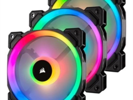 Corsair Fan CO-9050072-WW LL Series LL120 RGB 120mm Dual Light Loop PWM 3 Fan Retail on Sale