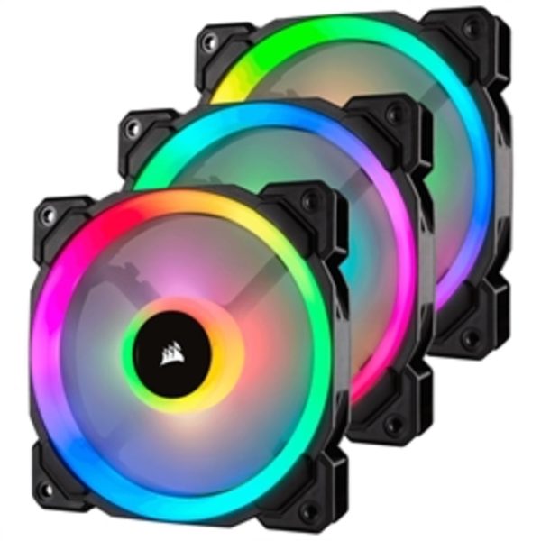 Corsair Fan CO-9050072-WW LL Series LL120 RGB 120mm Dual Light Loop PWM 3 Fan Retail on Sale