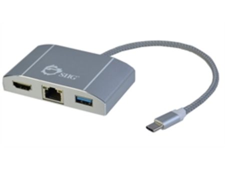 SIIG Accessory JU-H30712-S1 USB 3.1 Type-C LAN Hub with HBMI Adapter 4K Ready Retail Cheap