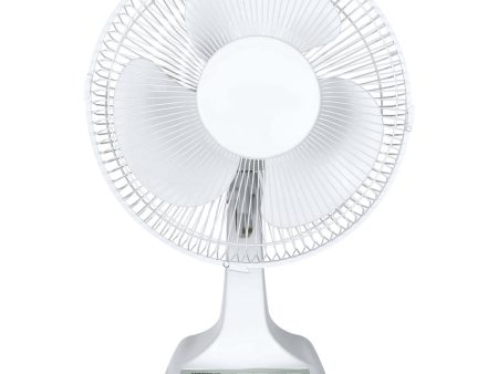 Optimus 12 in. Oscillating Table Fan Fashion