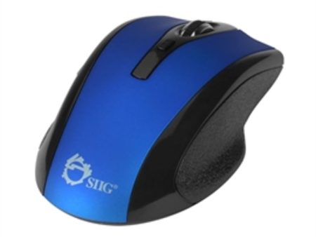 SIIG Mouse JK-WR0B12-S2 2.4GHz 6-Button Ergonomic Wireless Optical Mouse Blue Retail Online