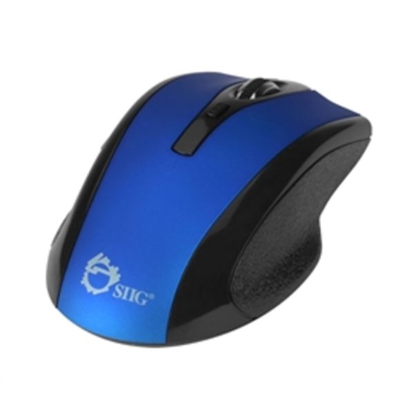 SIIG Mouse JK-WR0B12-S2 2.4GHz 6-Button Ergonomic Wireless Optical Mouse Blue Retail Online