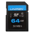 Unirex SDHC Card 64GB Class 10 (UHS-1) Memory Card on Sale